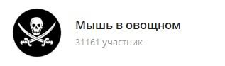 картинка: телеграм канал о политике мышь в овощном