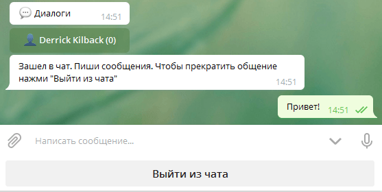 переписка в yopsme - скриншот