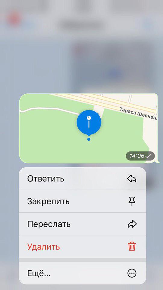 как удалить геолокацию в Telegram - картинка