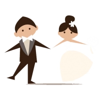 Набор стикеров Wedding