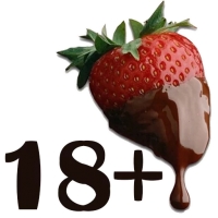 Набор стикеров Клубничка 18+