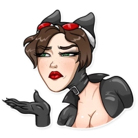 Девушка кошка