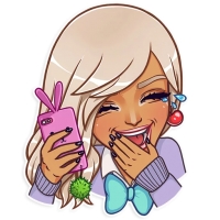Набор стикеров Gyaru