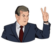 Набор стикеров Шавкат  Мирзиёев