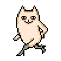 Пиксельный кот